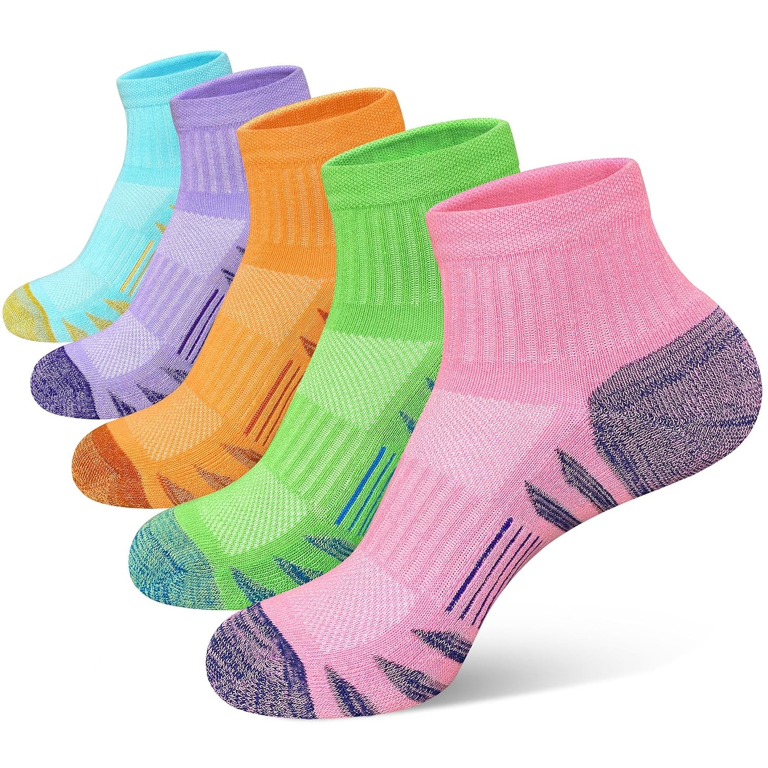 Running Cushioned Wicking Athletic Socks For Women