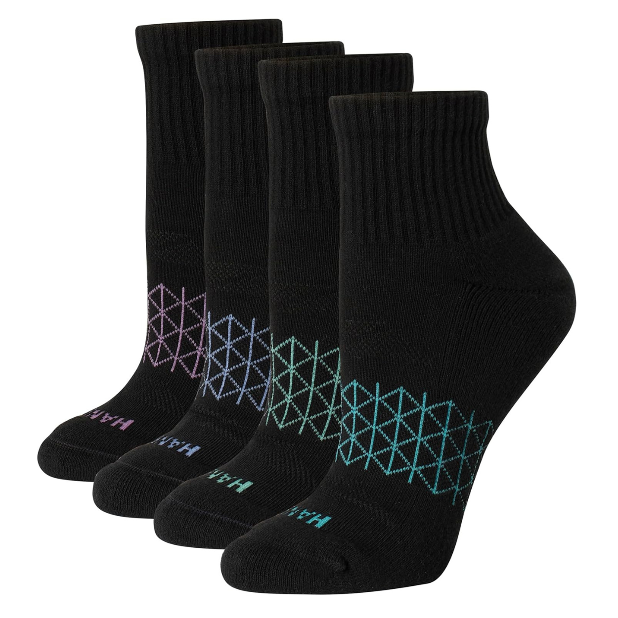 4 Pack Active Comfort Socks With Moisture Wicking For Women