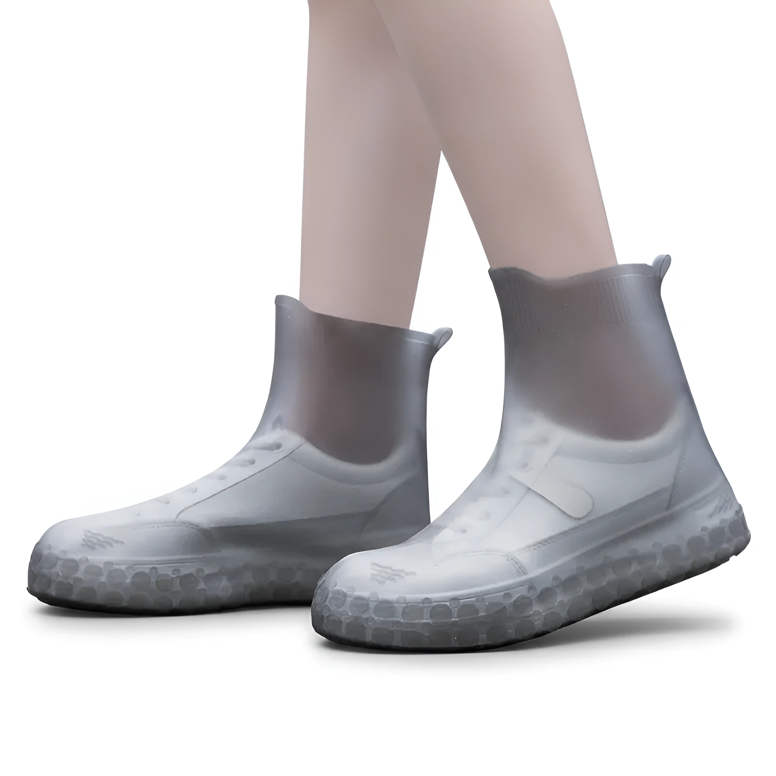 Reusable Waterproof Silicone Shoe Covers With Non Slip Sole