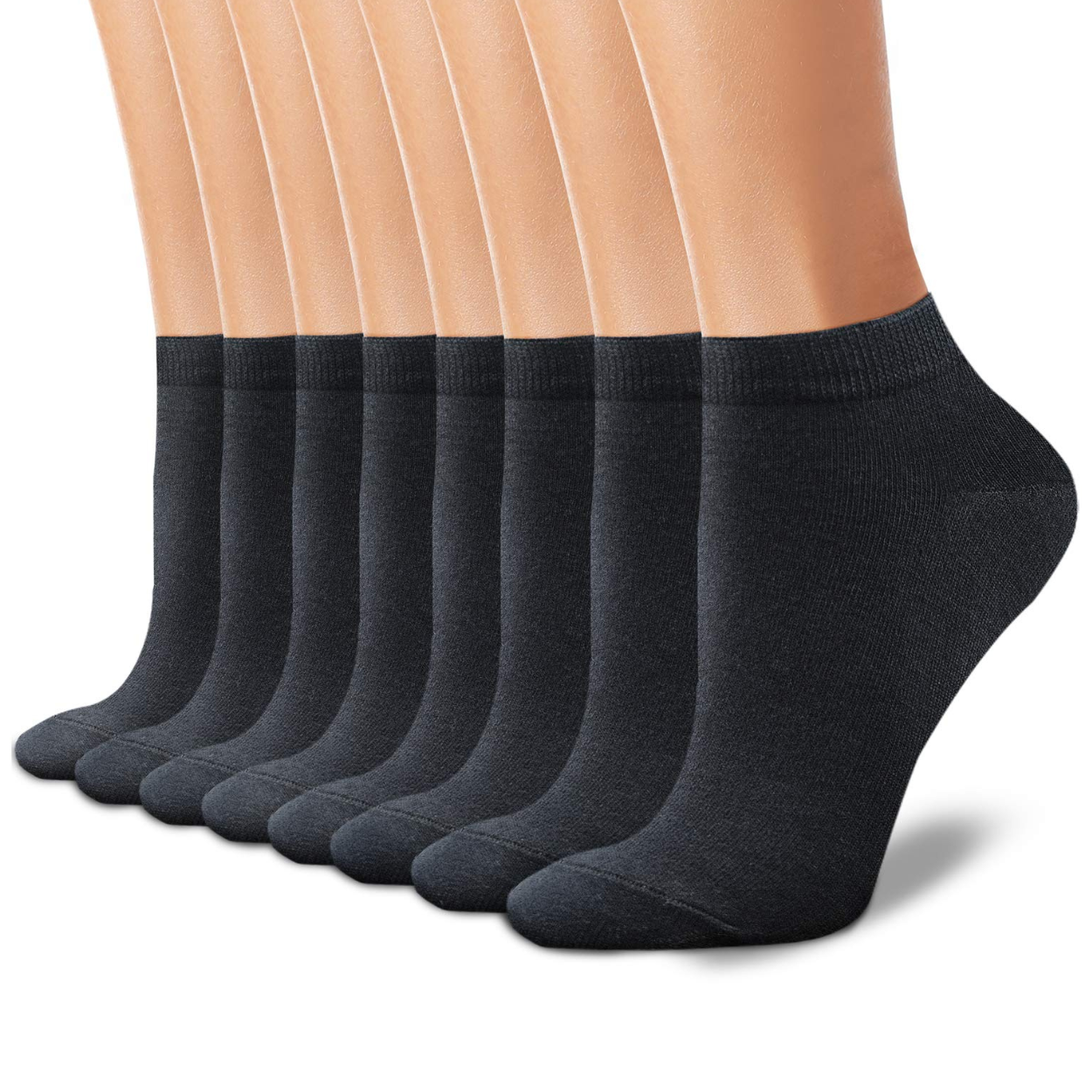 8 Pair Non Slip Low Cut Socks For Casual Wear For Women