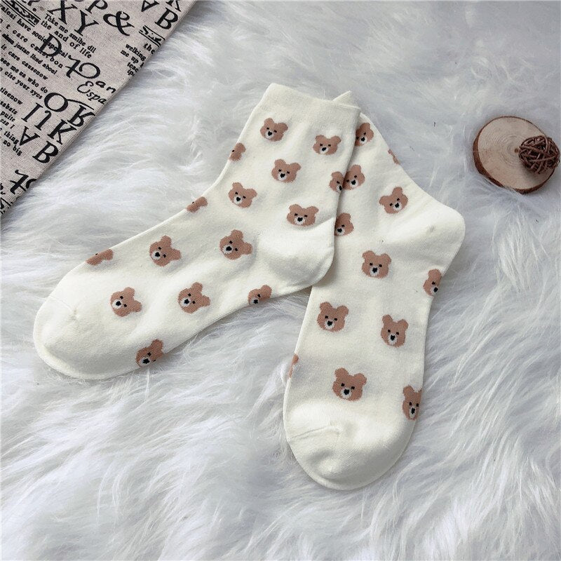 Autumn Printed Casual Socks