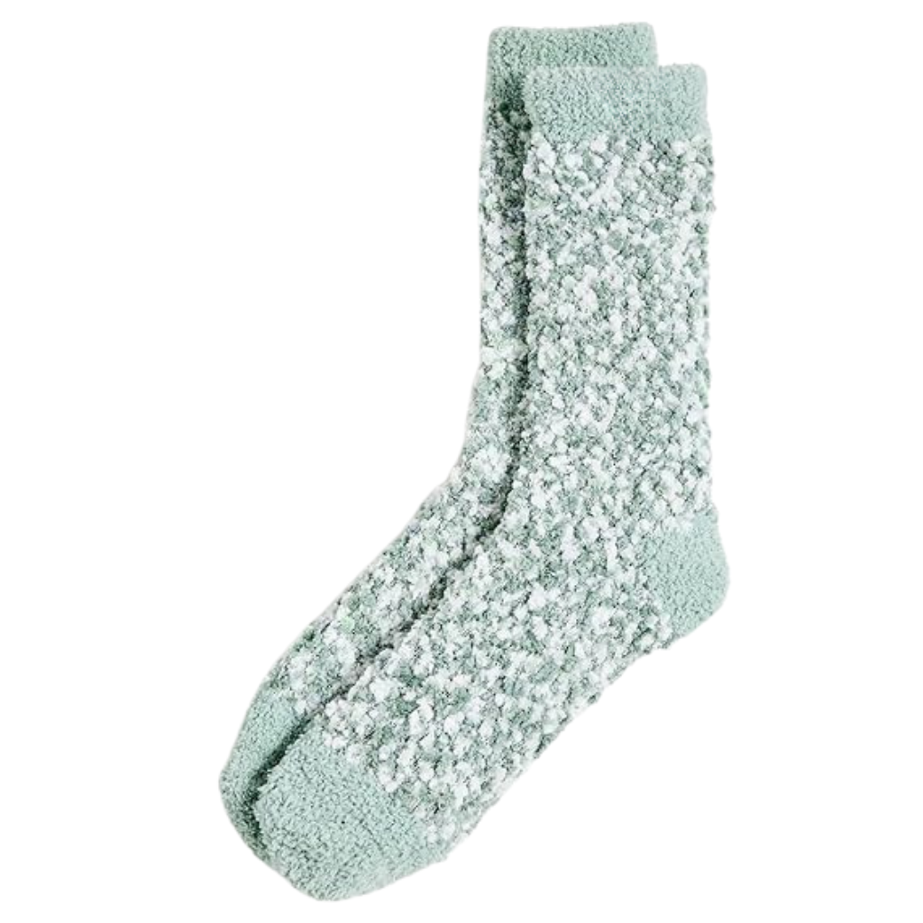 Womens Cozy Chenille SockSolid Chenille Knit Crew Style Socks - Image 8