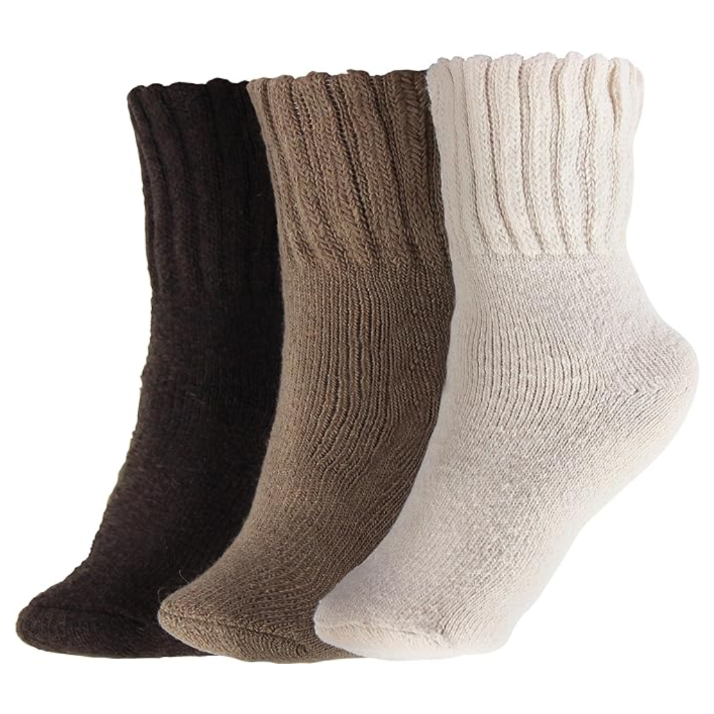 Textured Blend Crew Style Pattern SocksTextured Blend Crew Style Pattern Socks - Image 5