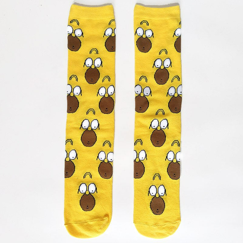 Street Style Cartoon Printed Casual Socks Set