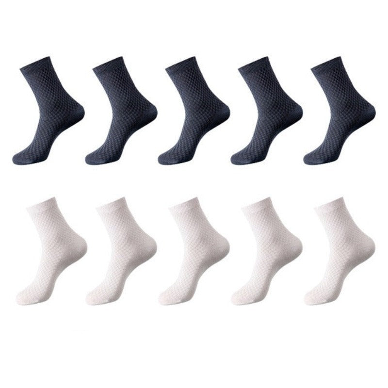 Casual 10 Pairs Of Bamboo Fiber Breathable Long SocksCasual 10 Pairs Of Bamboo Fiber Breathable Long Socks - Image 7