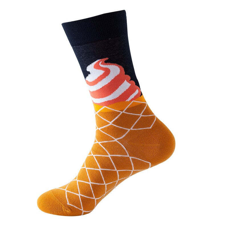 Cartoon Abstract Design Socks