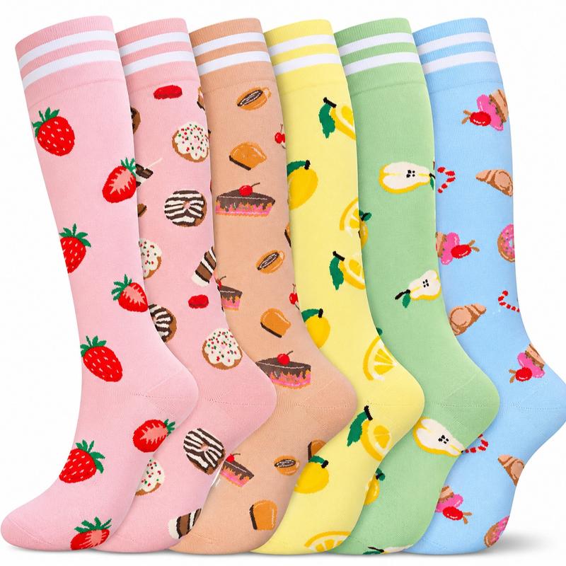 Pack of 6 High Compression Support Socks For Men And Women