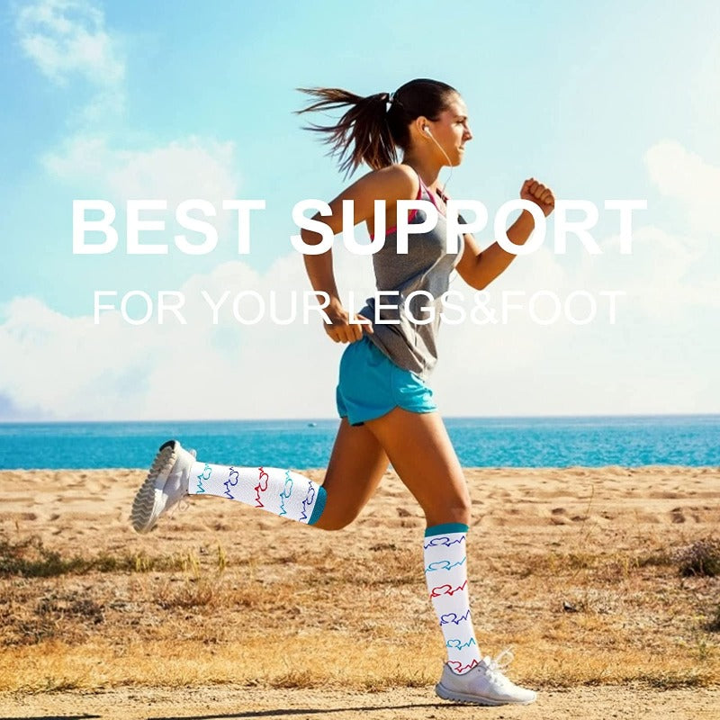 Blue Unisex Compression Running SocksBlue Unisex Compression Running Socks - Image 4