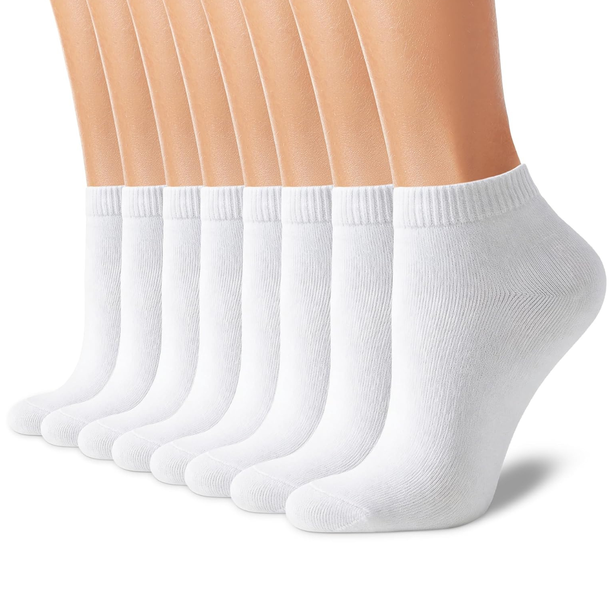 8 Pair Non Slip Low Cut Socks For Casual Wear For Women