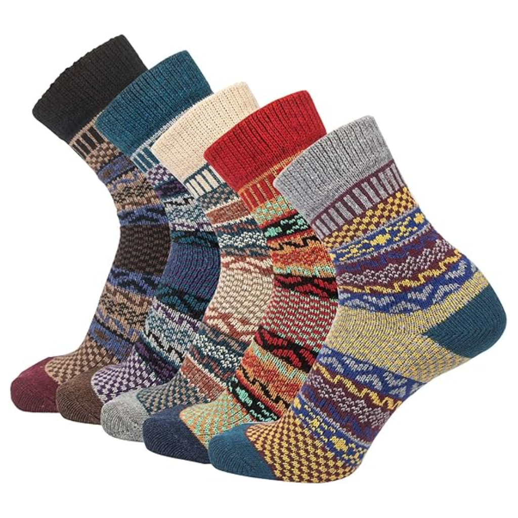 Stocking Stuffers Christmas Gifts for WomenFashionable Wool Crew Socks For Women - Image 5