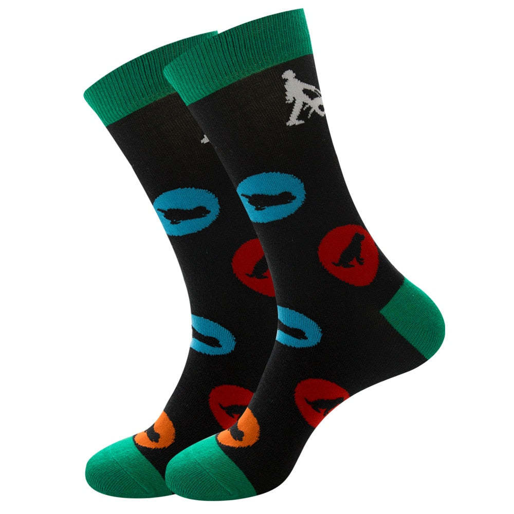 Hip Hop Winter Printed Socks