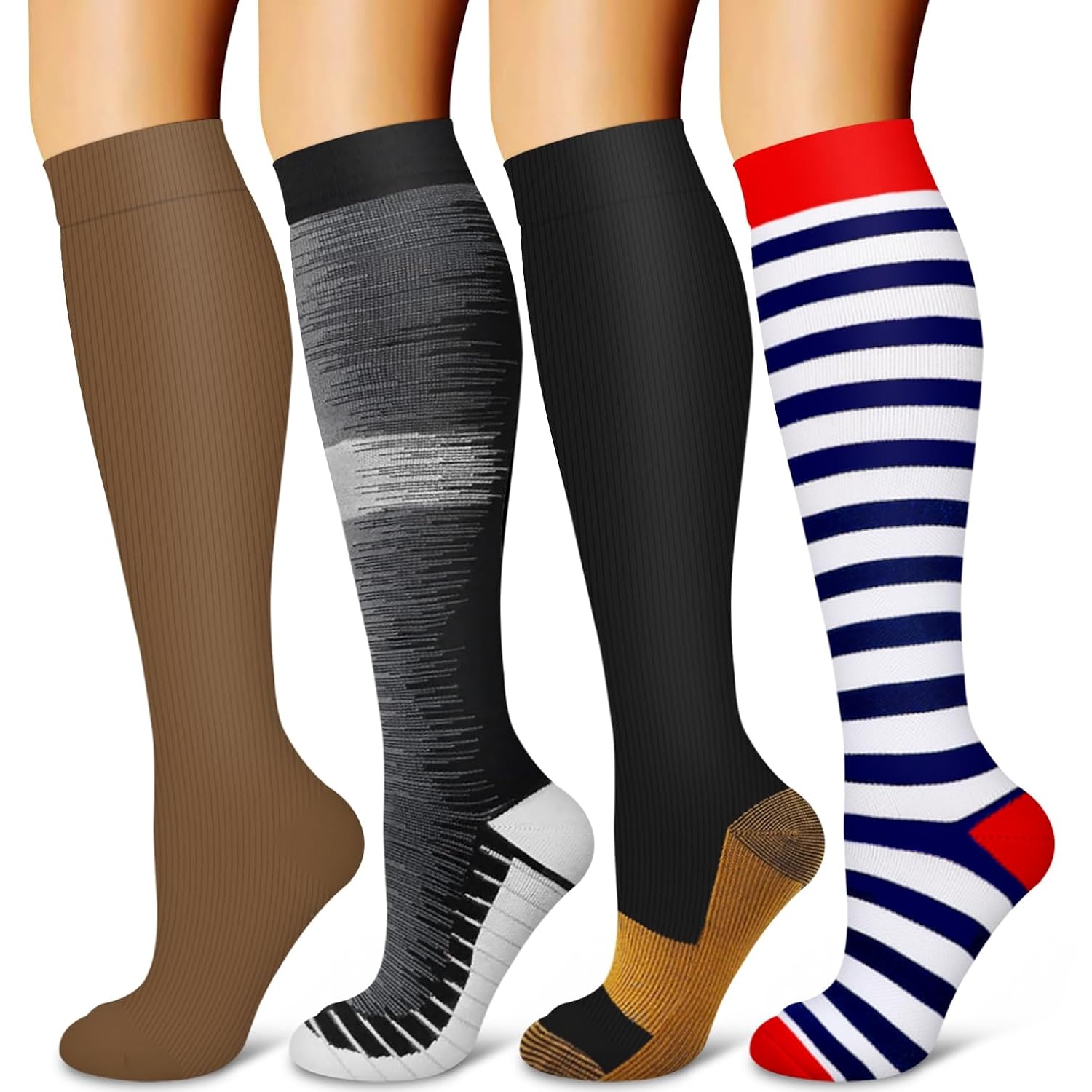 Unisex Compression Athletic Support Socks