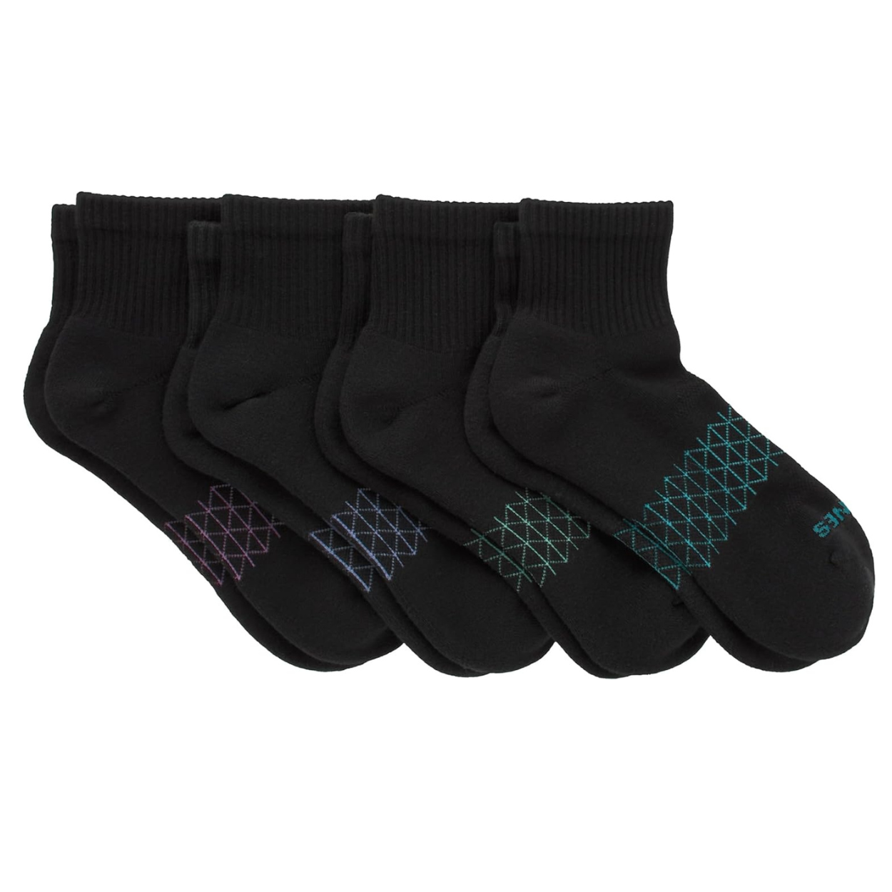 4 Pack Active Comfort Socks With Moisture Wicking For Women