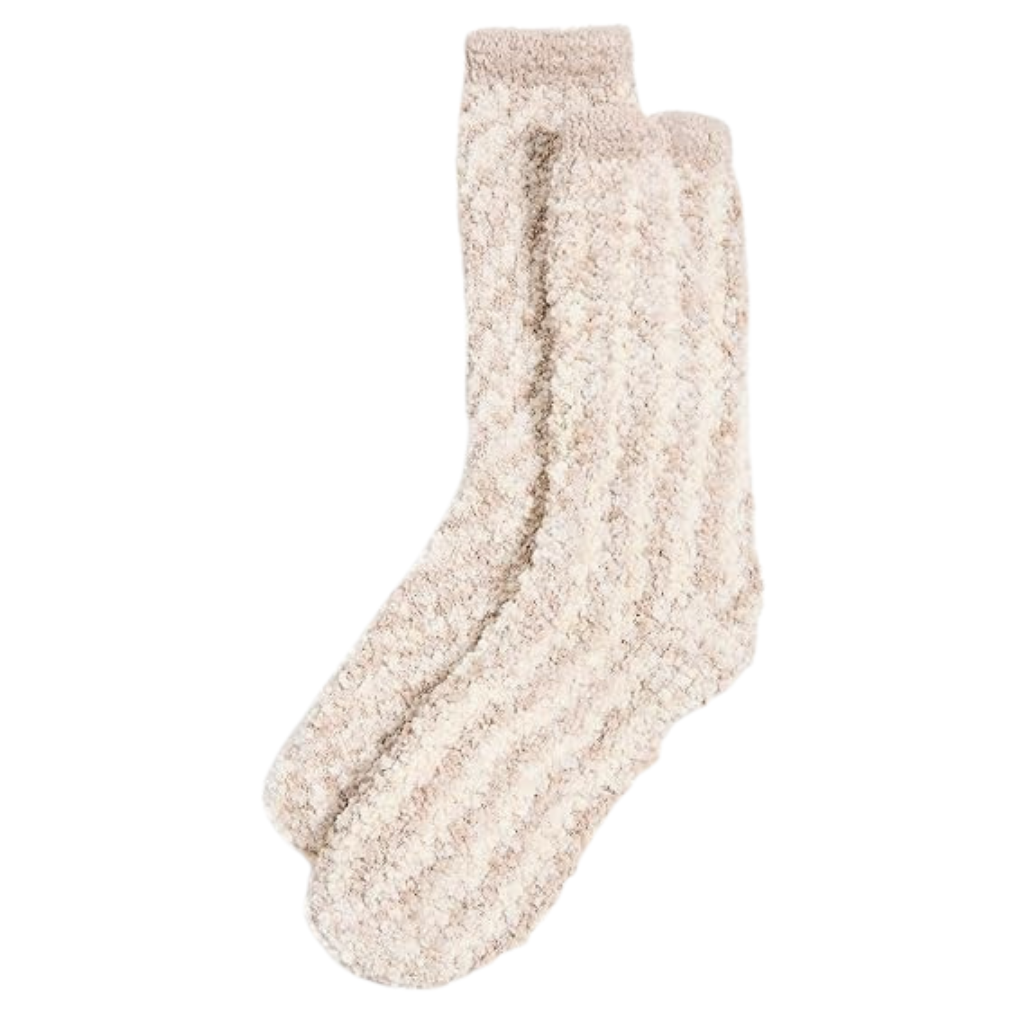 Womens Cozy Chenille SockSolid Chenille Knit Crew Style Socks - Image 2