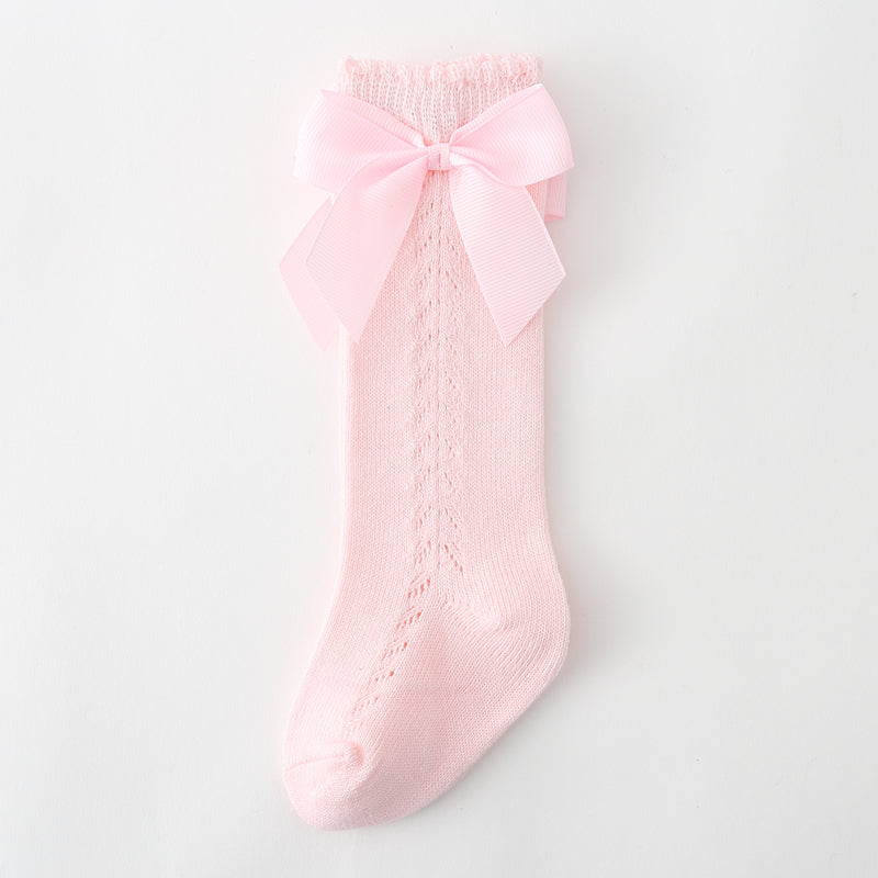 Hollow Bow Princess Girls Socks