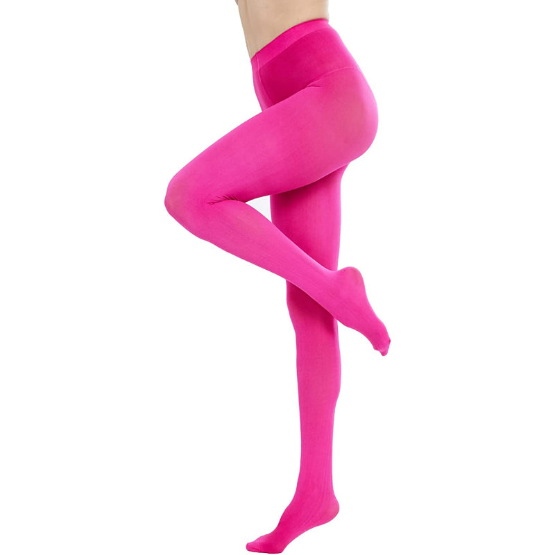 Run Resistant 80D Soft Solid Color Semi Opaque Footed Tights High WaistRun Resistant 80D Soft Solid Color Semi Opaque Footed Tights High Waist - Image 12