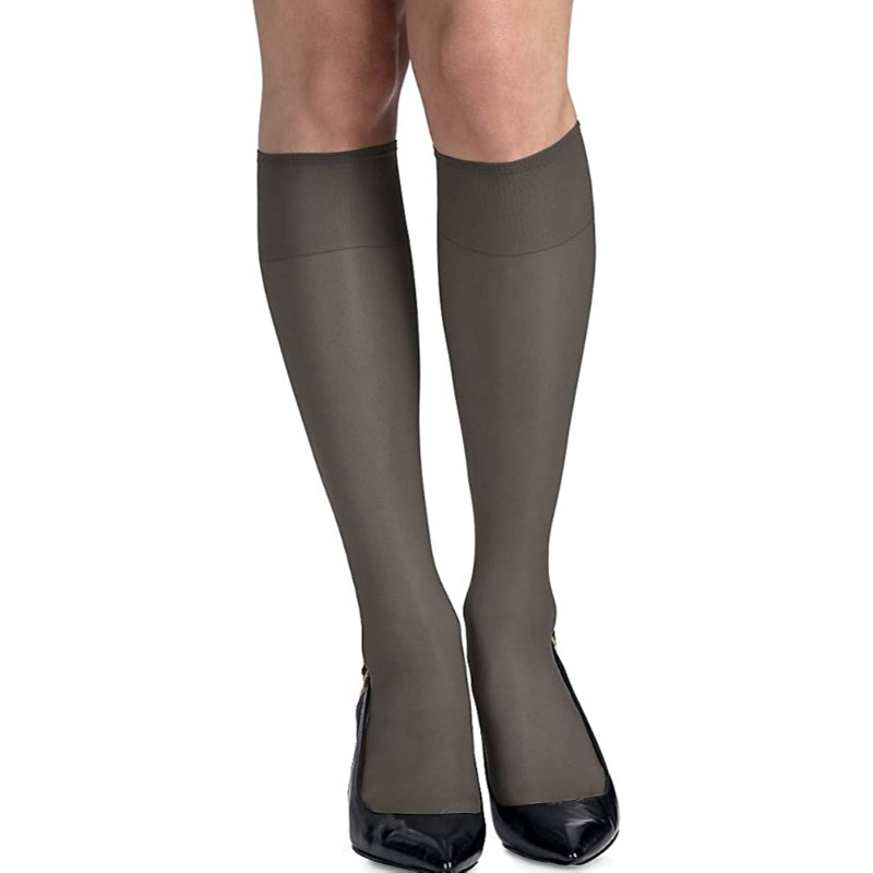 Silk Reflections Women's Knee High Reinforce Toe