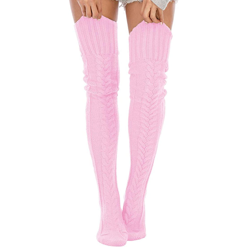Women's Cable Knitted Thigh High Boot Socks Extra Long Winter Stockings Over Knee Leg WarmersWomen's Cable Knitted Thigh High Boot Socks Extra Long Winter Stockings Over Knee Leg Warmers - Image 7