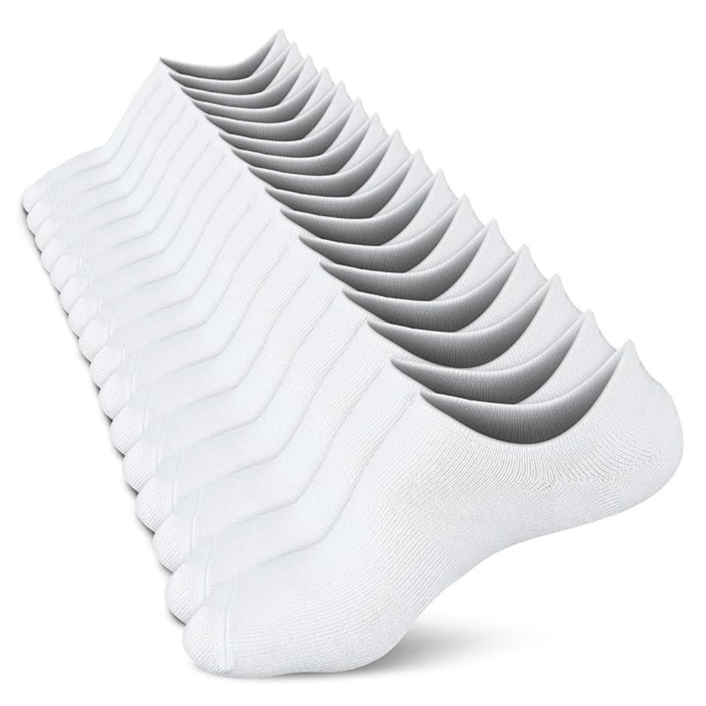 Non Slip Flat Boat Line No Show Socks For Women