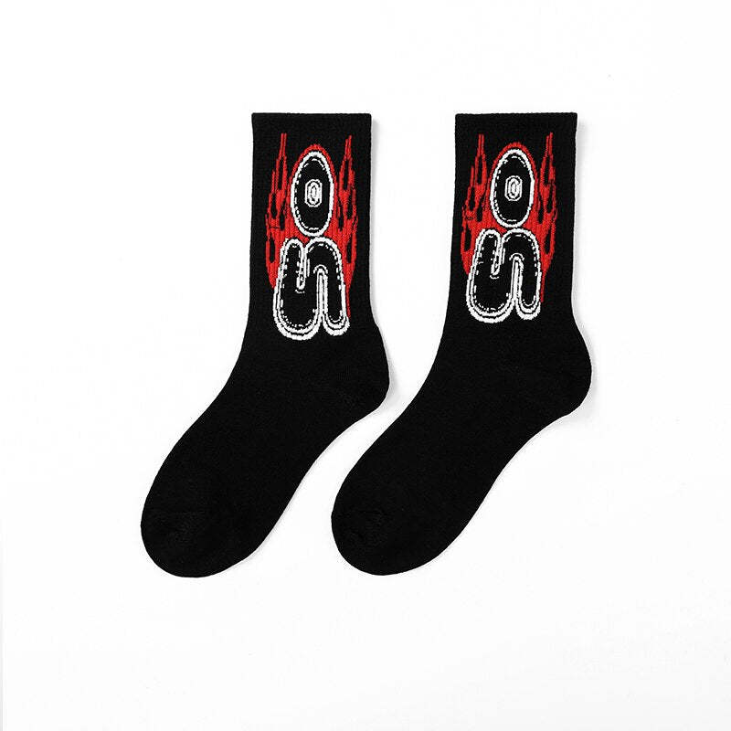Casual Printed Basketball Socks