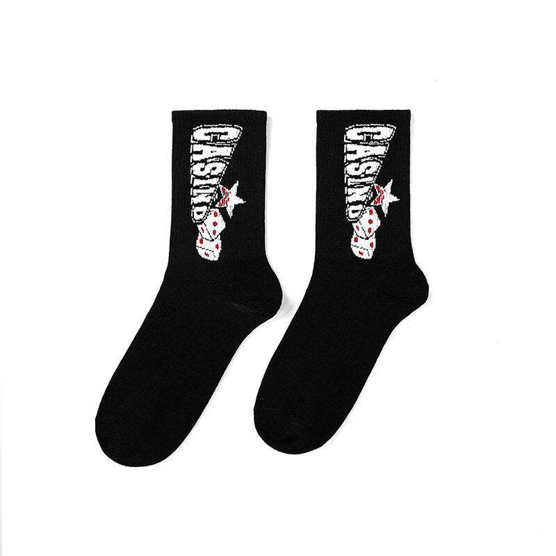 Casual Printed Basketball Socks