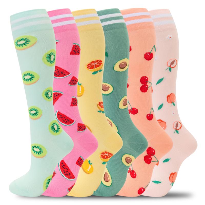 Pack of 6 High Compression Support Socks For Men And Women