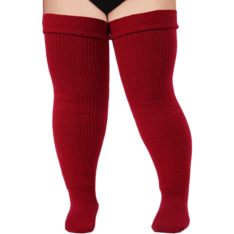Plus Size Womens Thigh High Socks for Thick Thighs- Extra Long & Thick Over the Knee Stockings- Leg Warmer Boot SocksPlus Size Womens Thigh High Socks for Thick Thighs- Extra Long & Thick Over the Knee Stockings- Leg Warmer Boot Socks - Image 13