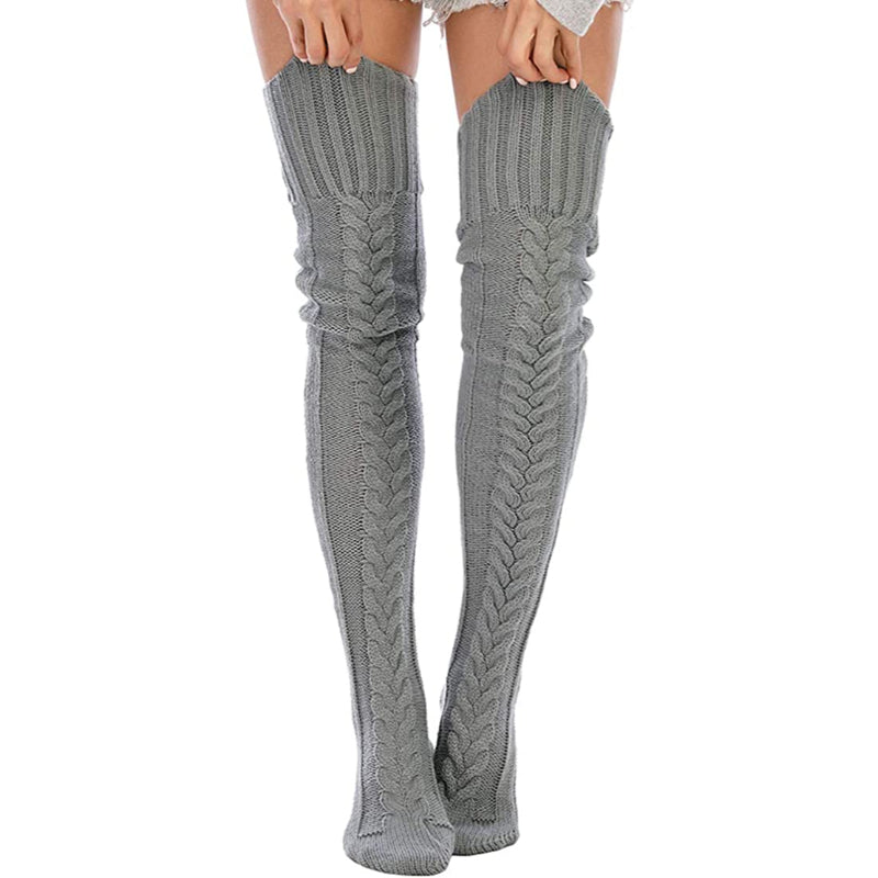 Women's Cable Knitted Thigh High Boot Socks Extra Long Winter Stockings Over Knee Leg WarmersWomen's Cable Knitted Thigh High Boot Socks Extra Long Winter Stockings Over Knee Leg Warmers - Image 26