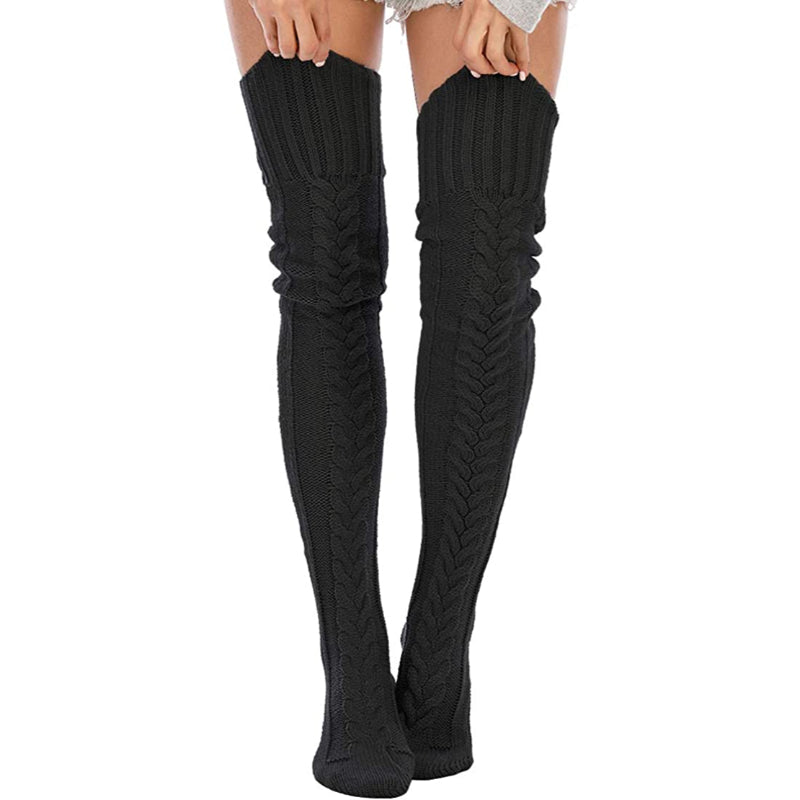 Women's Cable Knitted Thigh High Boot Socks Extra Long Winter Stockings Over Knee Leg WarmersWomen's Cable Knitted Thigh High Boot Socks Extra Long Winter Stockings Over Knee Leg Warmers - Image 28