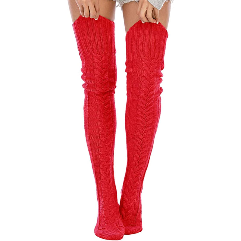 Women's Cable Knitted Thigh High Boot Socks Extra Long Winter Stockings Over Knee Leg WarmersWomen's Cable Knitted Thigh High Boot Socks Extra Long Winter Stockings Over Knee Leg Warmers - Image 29