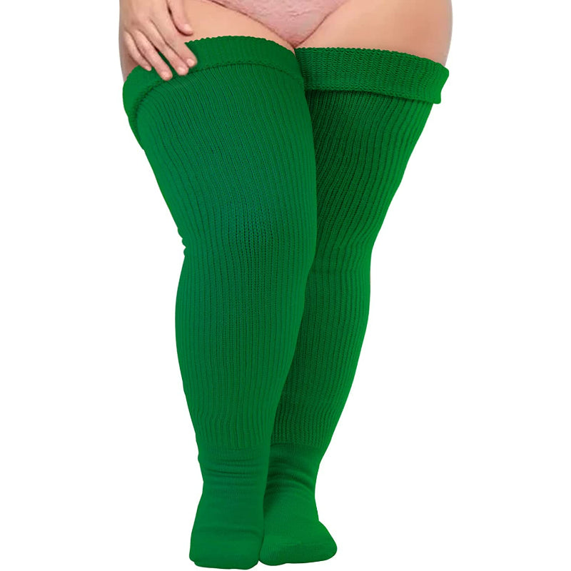 Plus Size Thigh High Socks for Thick Thighs Women- Thigh Highs Widened Extra Long Thick Knit SocksPlus Size Thigh High Socks for Thick Thighs Women- Thigh Highs Widened Extra Long Thick Knit Socks - Image 3