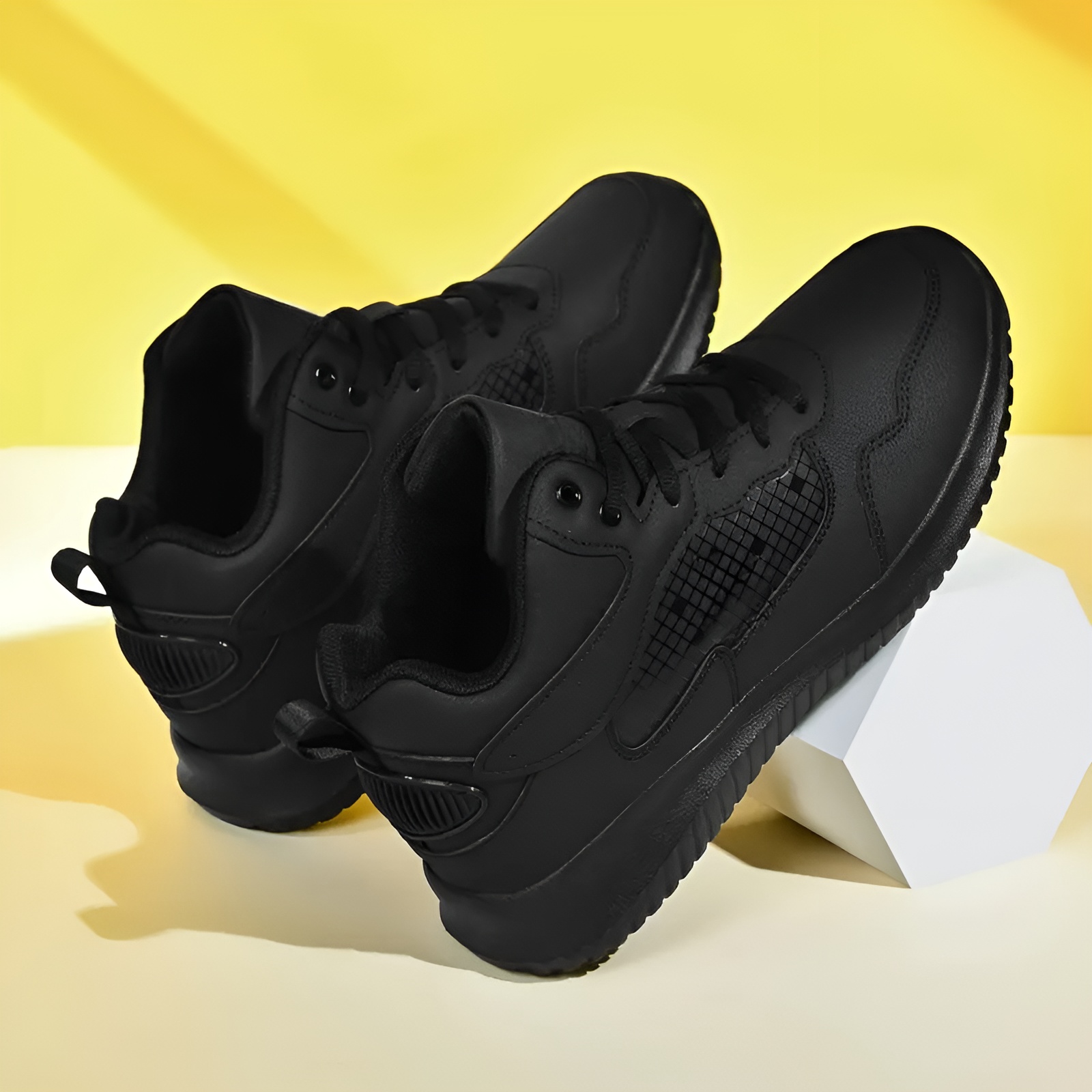 Men Leather Non Slip Food Service ShoesLightweight Non Slip Restaurant Kitchen Work Shoes For Men - Image 5