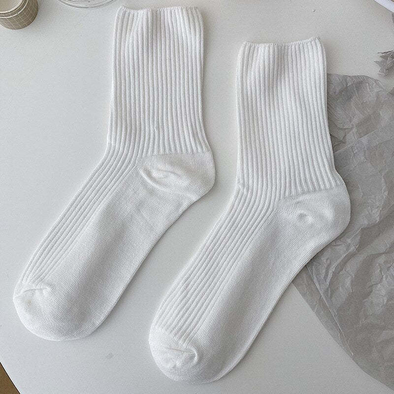 White Lace Bowknot Cotton Ankle Socks