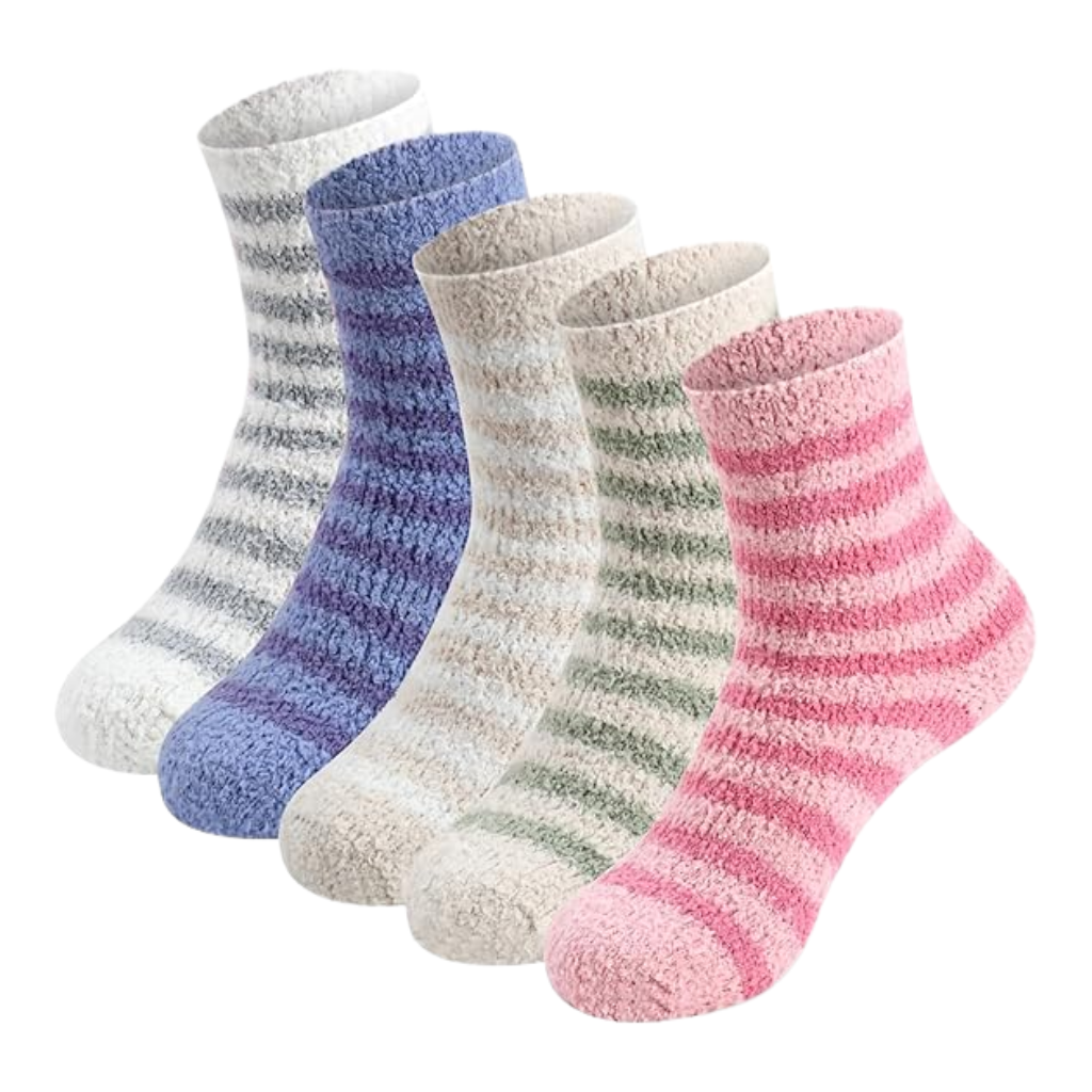 Textured Blend Crew Pattern Style SocksTextured Blend Crew Pattern Style Socks - Image 6