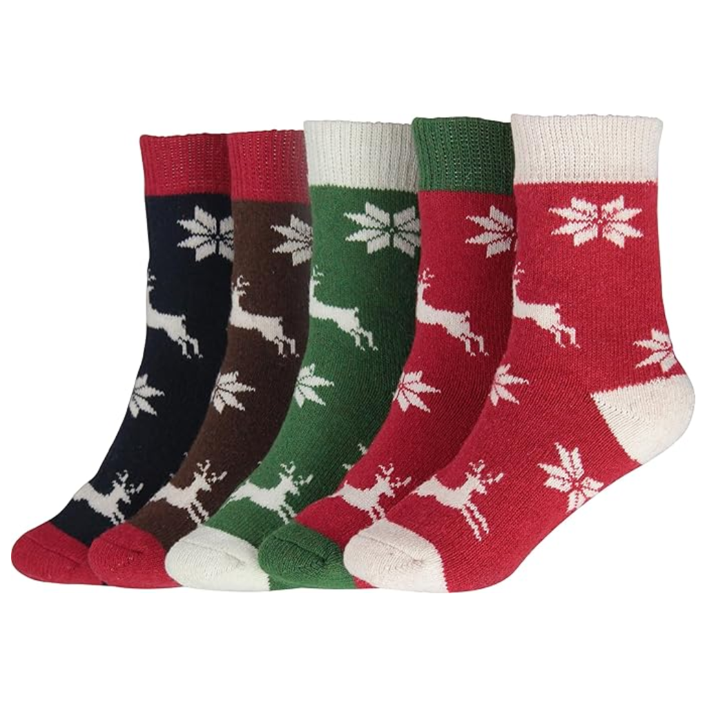 Textured Blend Crew Style Pattern SocksTextured Blend Crew Style Pattern Socks - Image 7