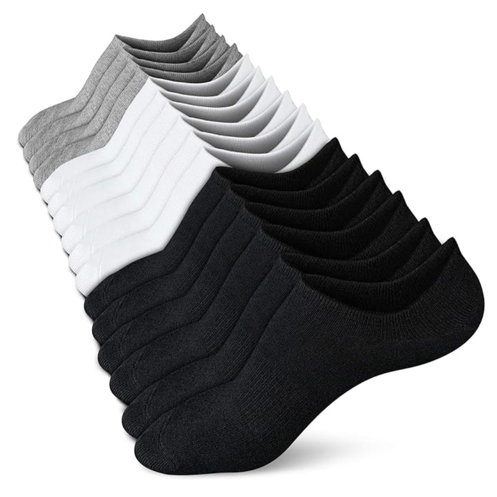 Non Slip Flat Boat Line No Show Socks For Women