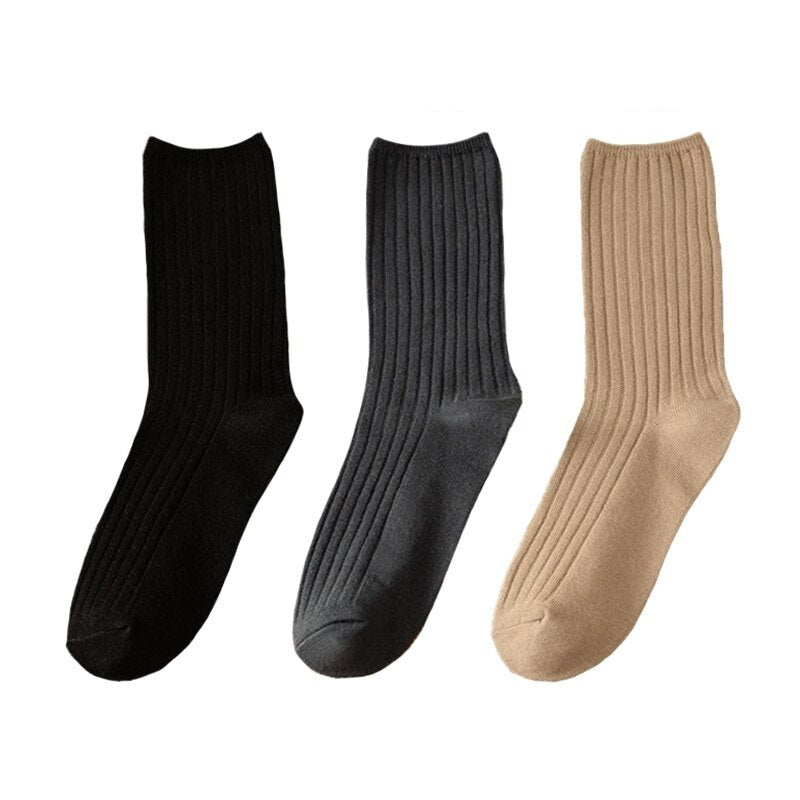 Elegant Retro Long Cotton Socks Set