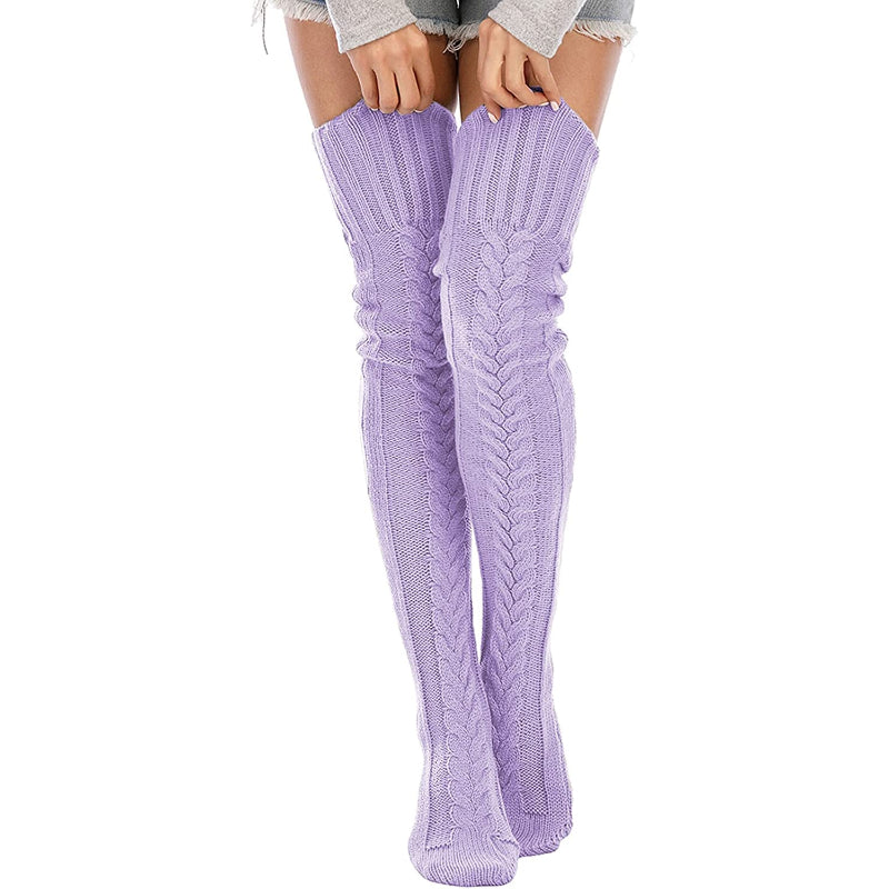 Women's Cable Knitted Thigh High Boot Socks Extra Long Winter Stockings Over Knee Leg WarmersWomen's Cable Knitted Thigh High Boot Socks Extra Long Winter Stockings Over Knee Leg Warmers - Image 22