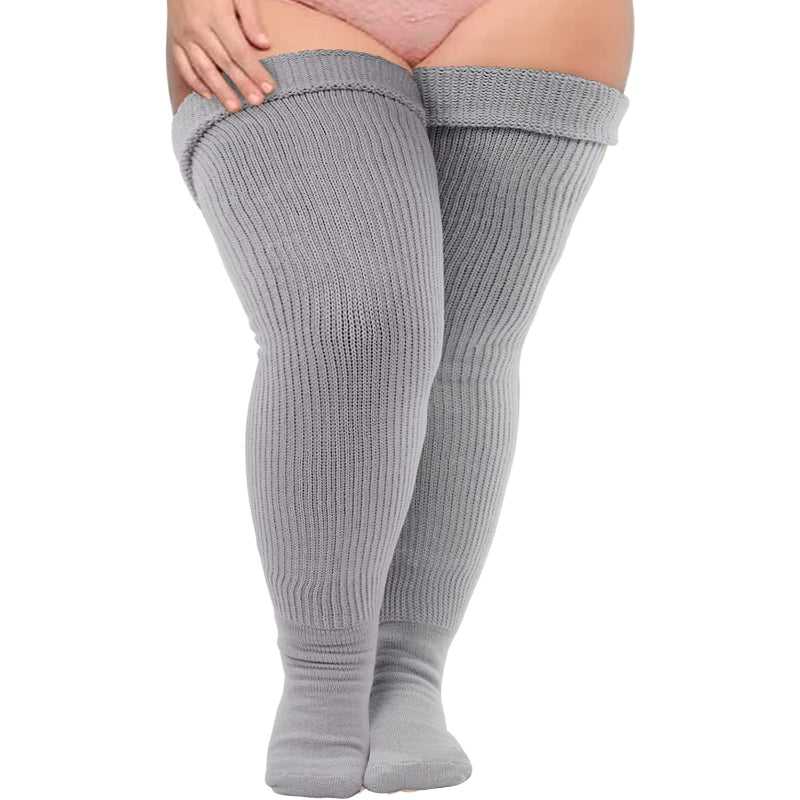 Plus Size Thigh High Socks for Thick Thighs Women- Thigh Highs Widened Extra Long Thick Knit SocksPlus Size Thigh High Socks for Thick Thighs Women- Thigh Highs Widened Extra Long Thick Knit Socks - Image 6