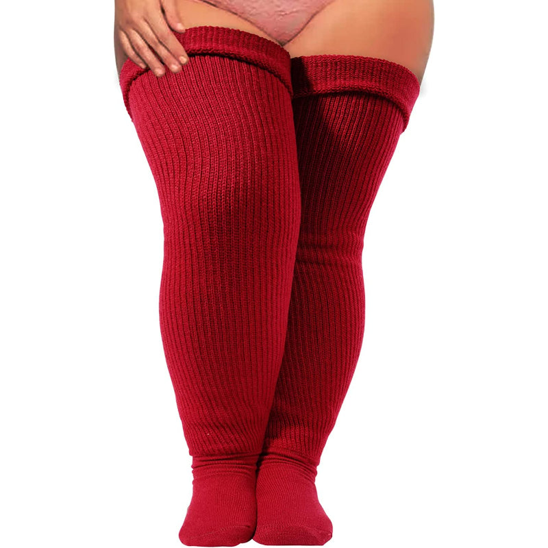 Plus Size Thigh High Socks for Thick Thighs Women- Thigh Highs Widened Extra Long Thick Knit SocksPlus Size Thigh High Socks for Thick Thighs Women- Thigh Highs Widened Extra Long Thick Knit Socks - Image 8