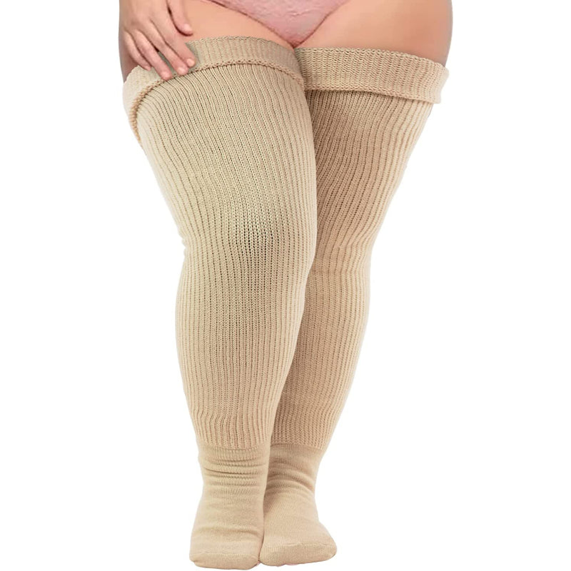 Plus Size Thigh High Socks for Thick Thighs Women- Thigh Highs Widened Extra Long Thick Knit SocksPlus Size Thigh High Socks for Thick Thighs Women- Thigh Highs Widened Extra Long Thick Knit Socks - Image 11