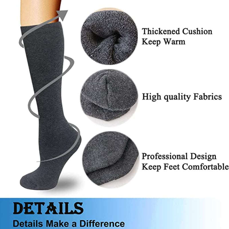 Warm Knee High Socks For Women 5 PairsWarm Knee High Socks For Women 5 Pairs - Image 4
