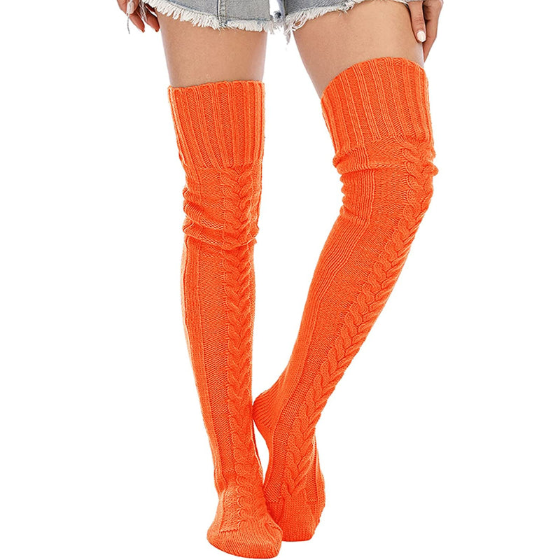 Women's Cable Knit Thigh High Socks Winter Boot Stockings Extra Long Over Knee High Leg WarmersWomen's Cable Knit Thigh High Socks Winter Boot Stockings Extra Long Over Knee High Leg Warmers - Image 5