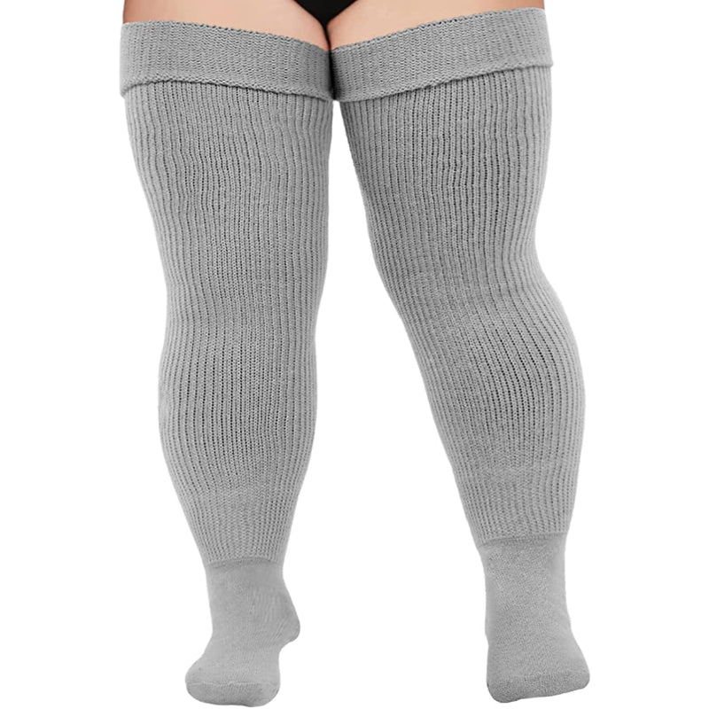 Plus Size Womens Thigh High Socks for Thick Thighs- Extra Long & Thick Over the Knee Stockings- Leg Warmer Boot SocksPlus Size Womens Thigh High Socks for Thick Thighs- Extra Long & Thick Over the Knee Stockings- Leg Warmer Boot Socks - Image 12