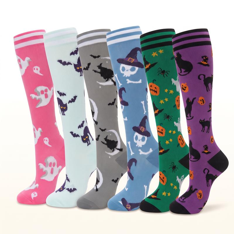Pack of 6 High Compression Support Socks For Men And Women