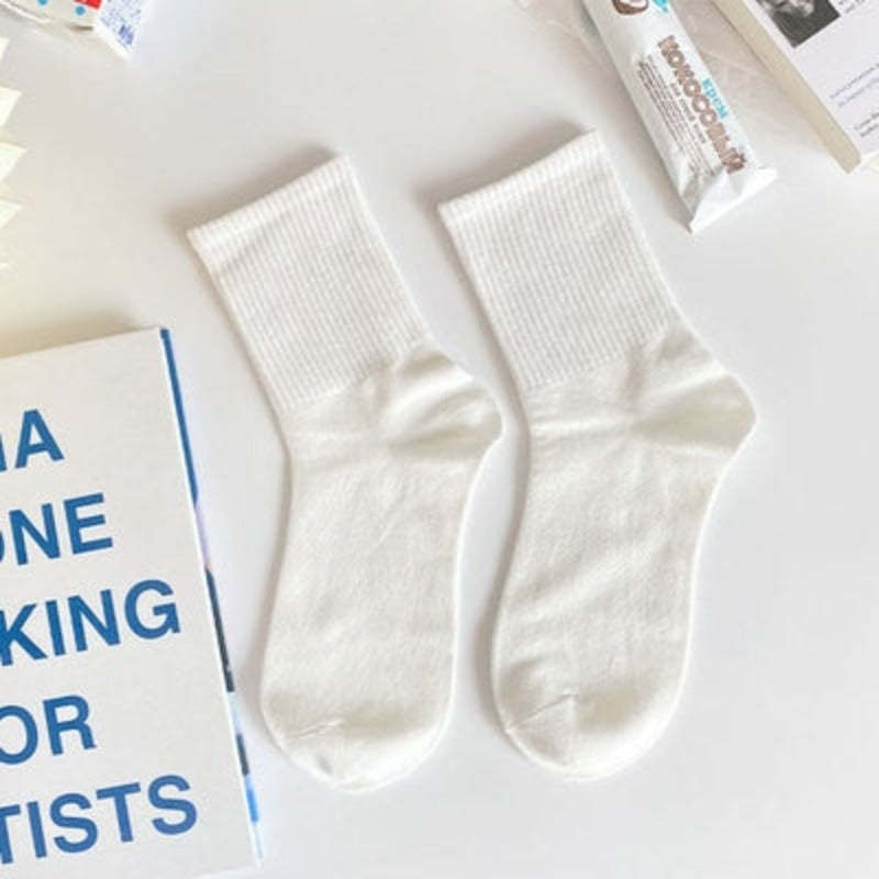 White Lace Bowknot Cotton Ankle Socks