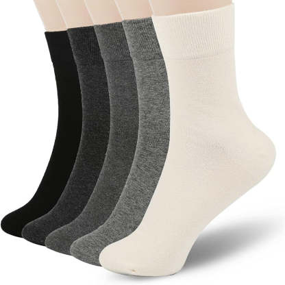 Women Thin Wool Socks, Soft Wool Bootie Socks Women Above Ankle Crew Socks 5 Pairs
