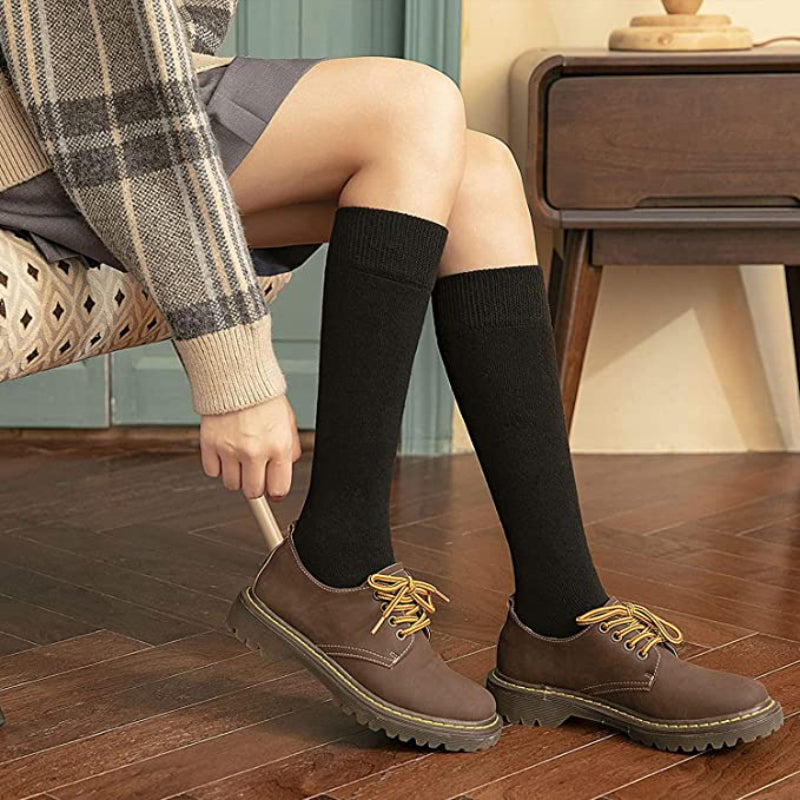 Warm Knee High Socks For Women 5 PairsWarm Knee High Socks For Women 5 Pairs - Image 3