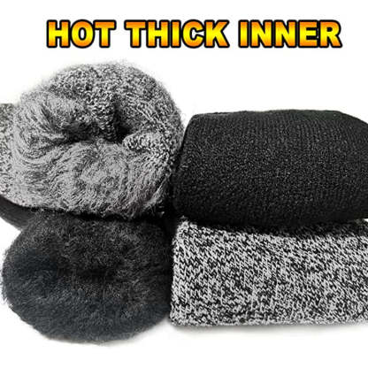 Solid Color Warm Thick Thermal Socks For Men
