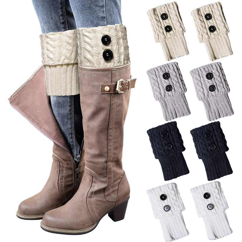 4 Pairs Womens Boot Socks Winter Warm Crochet Knitted Boot Cuffs Topper Socks Short Leg Warmers Gifts4 Pairs Womens Boot Socks Winter Warm Crochet Knitted Boot Cuffs Topper Socks Short Leg Warmers Gifts - Image 6